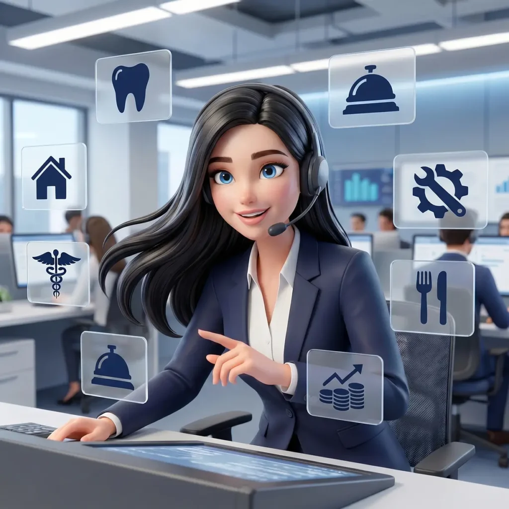 AI glasovni agent industrije - ordinacije, agencije za nekretnine, hoteli, auto servisi, restorani i finansije