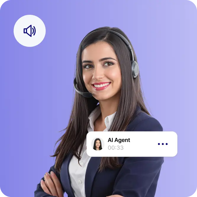 AI voice agent conversation illustration